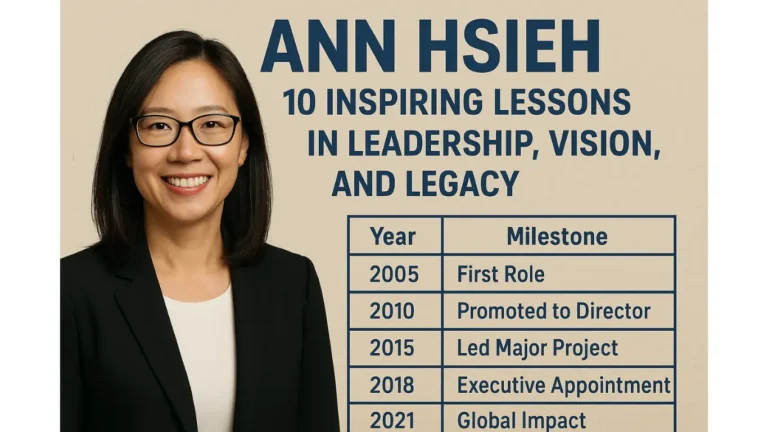Ann Hsieh: 10 Inspiring Lessons in Leadership, Vision, and Legacy Ann Hsieh