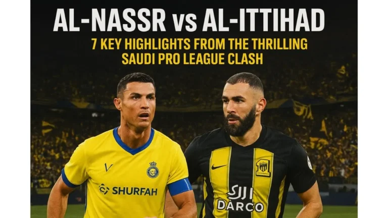 Al-Nassr vs Al-Ittihad: 7 Key Highlights from the Thrilling Saudi Pro League Clash al-nassr